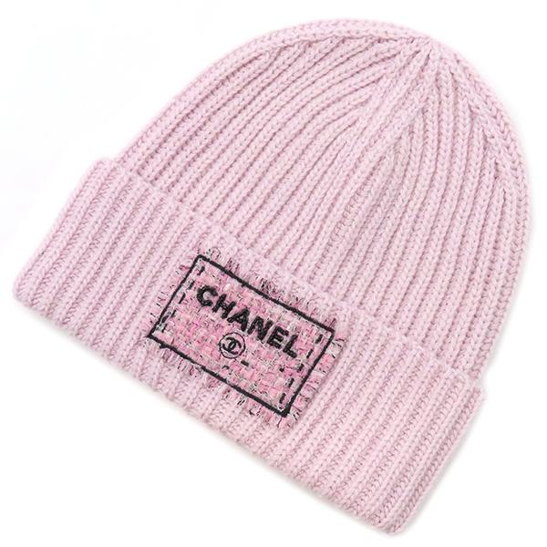 CHANEL（シャネル） ニットキャップ ニット キャップ カシミヤ ピンク