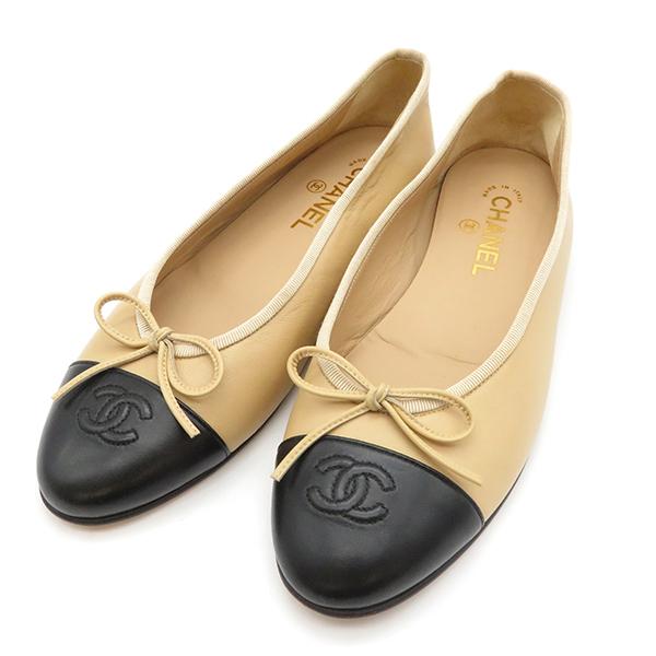 CHANEL（シャネル） 靴 バレリーナ フラットシューズ ベージュ