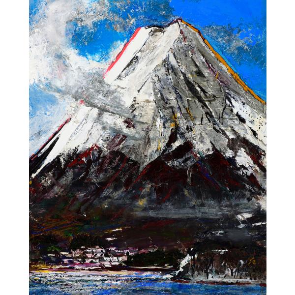 佐藤 哲 「富士」 油彩F30号 額付き : 一枚の繪Yahoo!店 - 通販