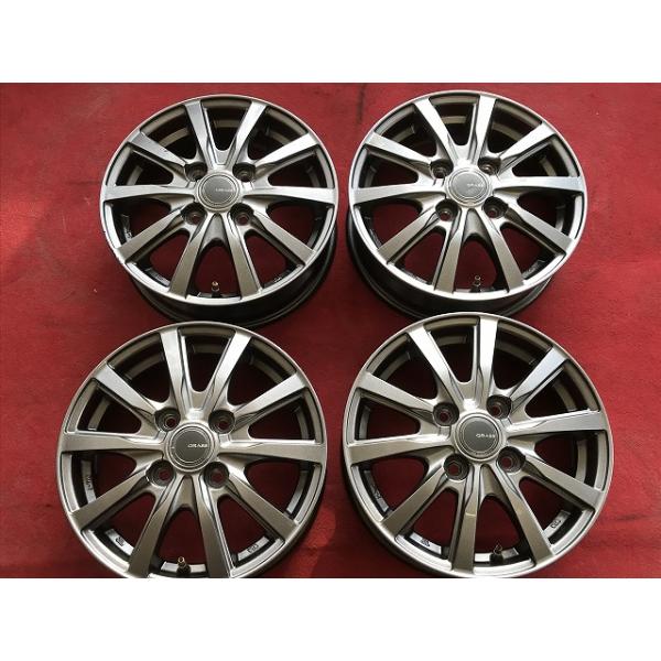 YOKOHAMA GRASS グラス 13インチアルミホイール 13x4J+42 PCD100 4穴 a