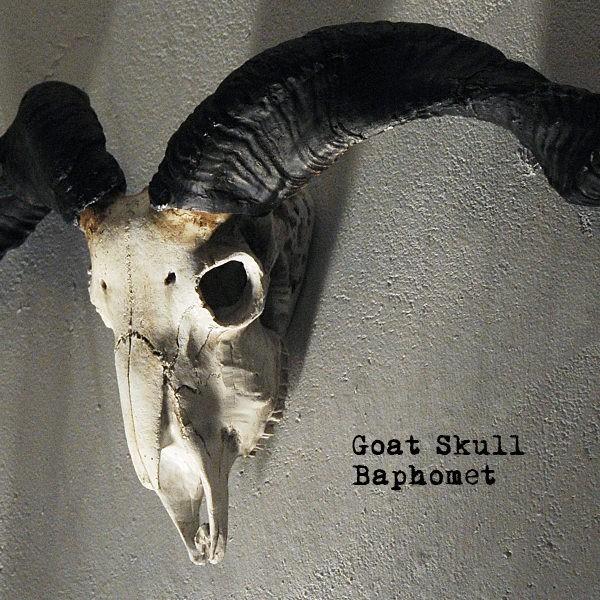 壁飾り 壁掛け オブジェ インテリア スカル ヤギ 山羊 レトロ