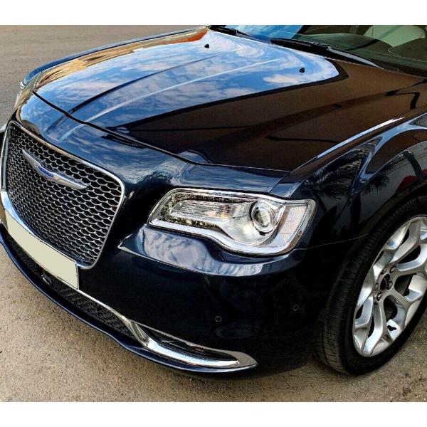 クライスラー メッキ ヘッドライト ヘッドランプ リング リム 300 300C