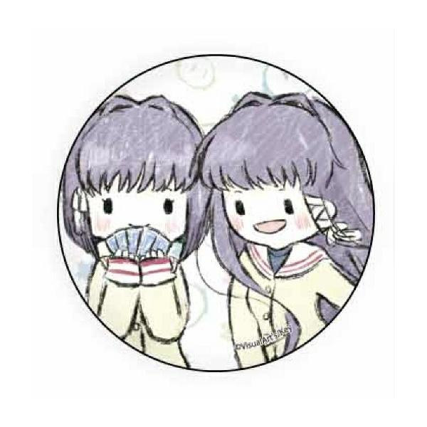 藤林杏＆藤林椋】 缶バッジ CLANNAD 01 グラフアートデザイン : トレカ