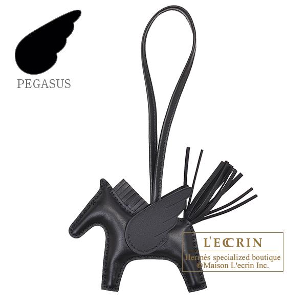 HERMES（エルメス） ロデオチャームペガサスPM ブラック アニョーミロ