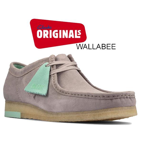 Clarks（クラークス） ワラビー CLARKS WALLABEE GREY COMBI 26160202