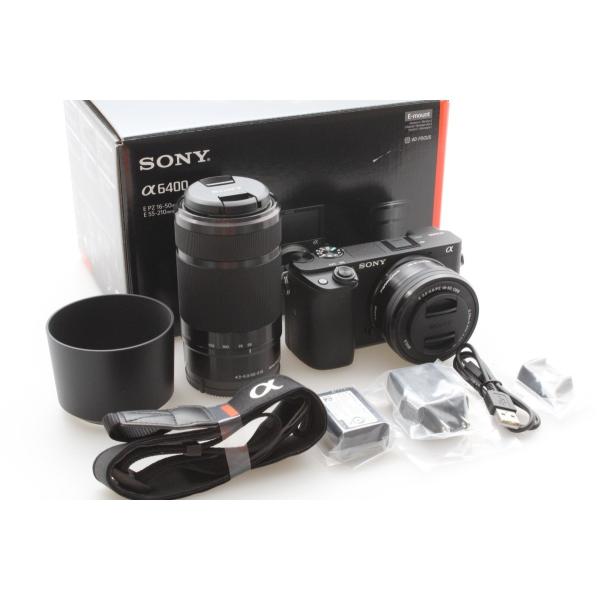 ILCE SONY ILCE-6400Y/B α6400ダブル ズームレンズキット 黒 ブラッ ク