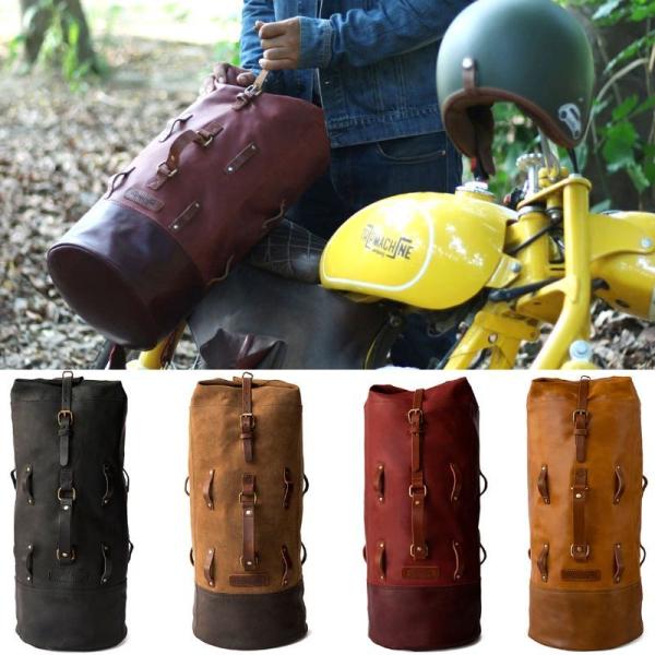 トリップマシン ダッフルバッグ レザー ミリタリー ダッフル バイク