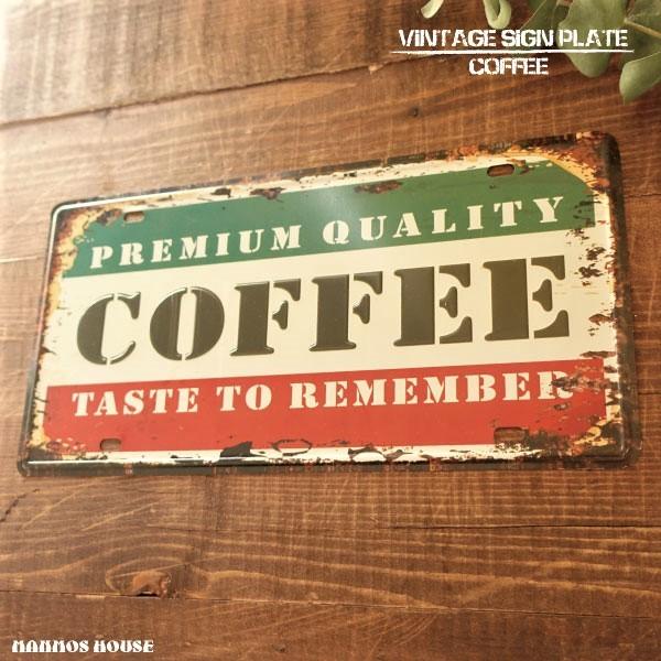 ブリキ看板 COFFEE ビンテージ コーヒー サインプレート 壁飾り カフェ