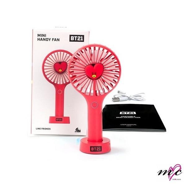 BTS 防弾少年団 BT21 公式グッズ MINI HANDY FAN ミニ 扇風機 携帯