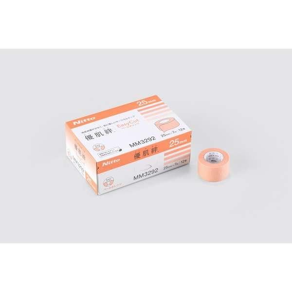 優肌絆 EasyCut ペールオレンジ 12巻入 25mm×7m MM3292 ネコポス配送