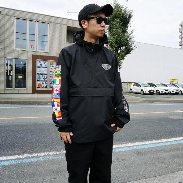 HUF（ハフ） ナイロンジャケット アノラック WORLD TOUR ANORAK