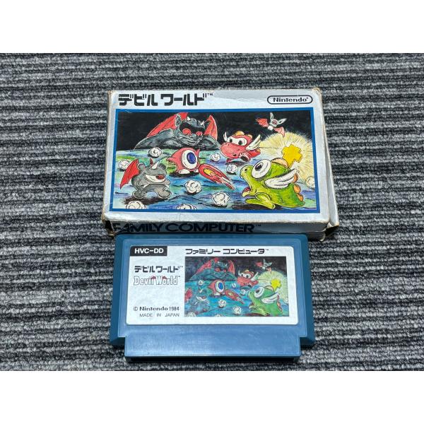 任天堂（Nintendo） ファミコン カセット ソフト デビルワールド FC 箱