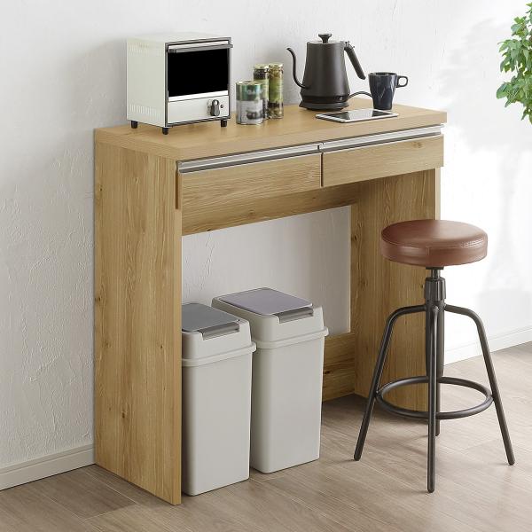 ニトリ（NITORI） すっきり片付くオープン収納カウンター (幅90cm NA