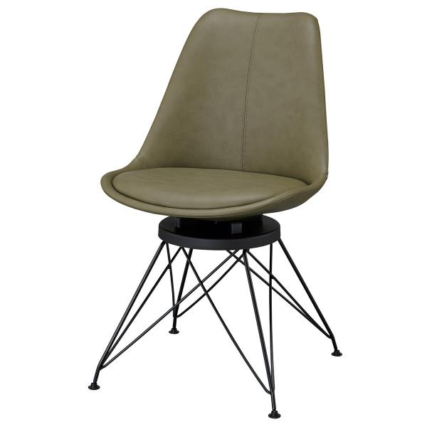 ニトリ（NITORI） シェル型チェア(H-1190-63L 回転式 GR) : ニトリ