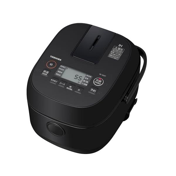 TOSHIBA(東芝) 炊飯器 3合 RC-5ZXT(K) ブラック 一人暮らし IH 玄米