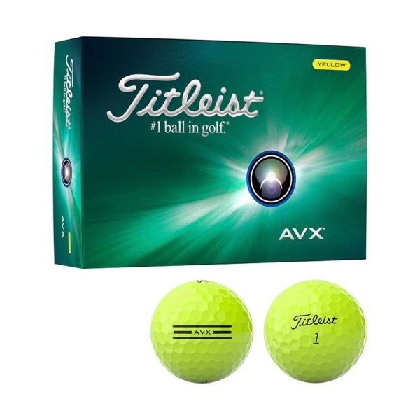 Titleist（タイトリスト） AVX ボール イエロー 1ダース 2024 : 二木