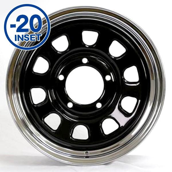 ホイール4本セット 16×6.0J -20 MUD-SDA7「鉄心」16インチ クローム