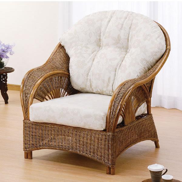 今枝商店 籐(ラタン)椅子 アームチェア ソファ 座面高39センチ Y-161