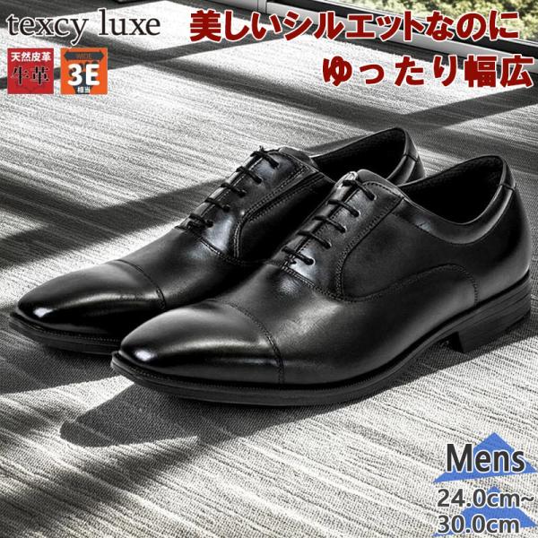 Texcy（テクシー） 3E相当 幅広 ワイド テクシーリュクス メンズ 牛革
