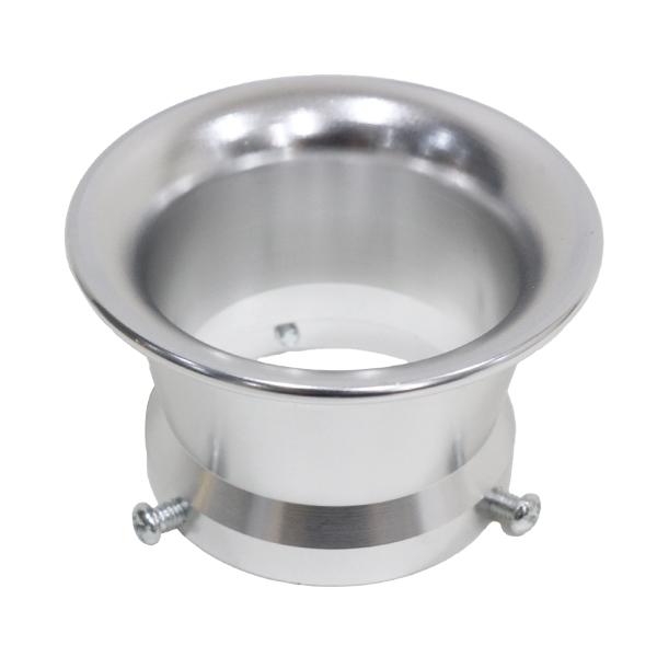 Б 送料無料 汎用 エアーファンネル シルバー アルミ アルマイト 50mm
