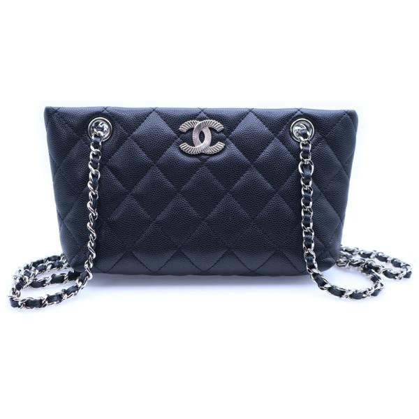 CHANEL（シャネル） ココマーク マトラッセ キャビアスキン チェーン