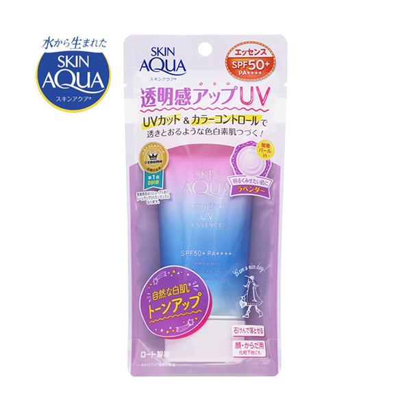 スキンアクア トーンアップUVエッセンス SPF50+/PA++++ 80g ＊ロート