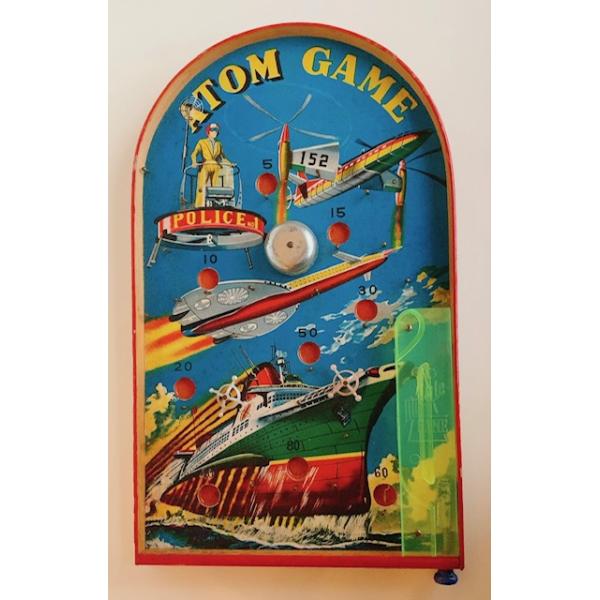 ATOM GAME ピンボール 昭和レトロ 木製 ピンボール台 : Toys雑貨SUZUYA