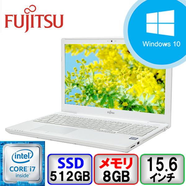 LIFEBOOK AH 富士通 AH50/A3 FMVA50A3WP Core i7 8GB メモリ 512GB SSD