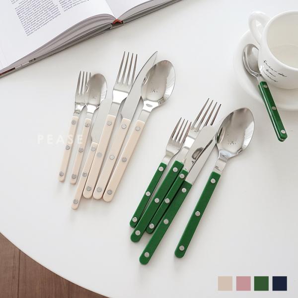 カトラリーセット ステンレス 6本セット おしゃれ かわいい スプーン