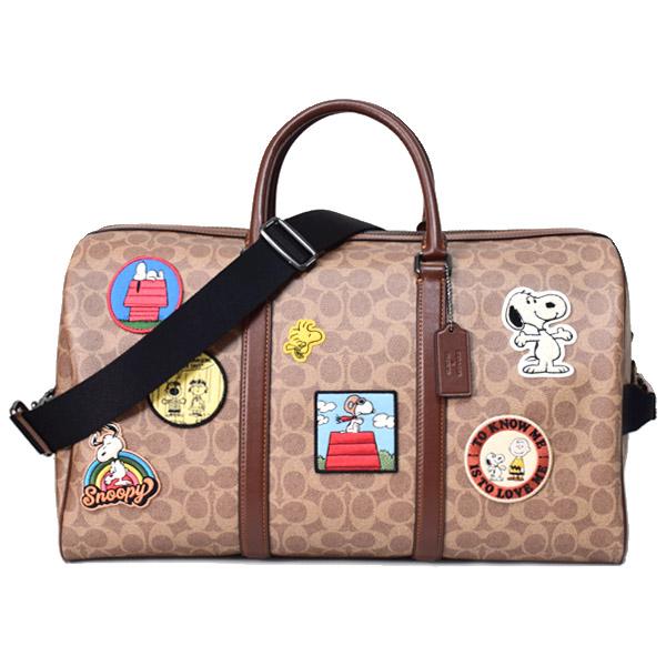COACH（コーチ） バッグ スヌーピー ピーナッツ コラボ ボストンバッグ