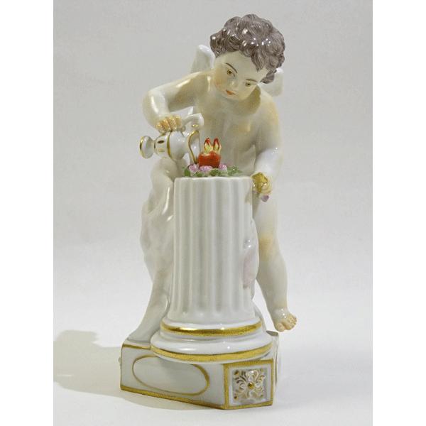 靴*も様 美品 マイセン ホットチョコレートを作る天使 フィギュリン 靴