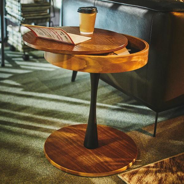 サイドテーブル 北欧風 オーク 花台 サイドテーブル おしゃれ 幅65