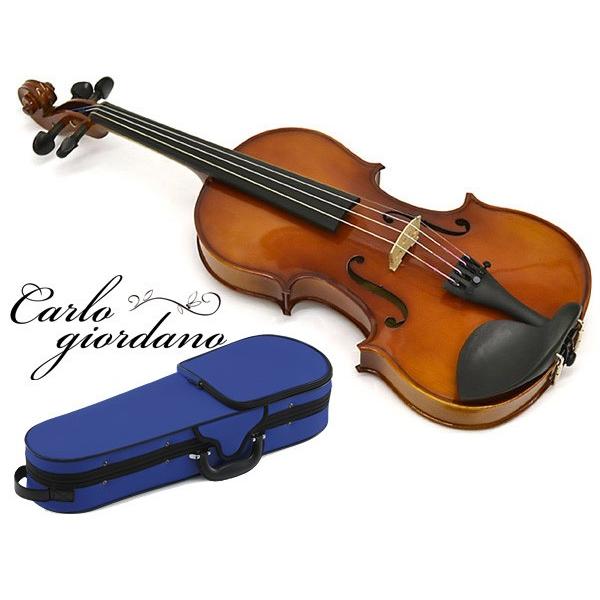 カルロジョルダーノ VS-1 MBL あお 子供用 分数バイオリンセット 4/4