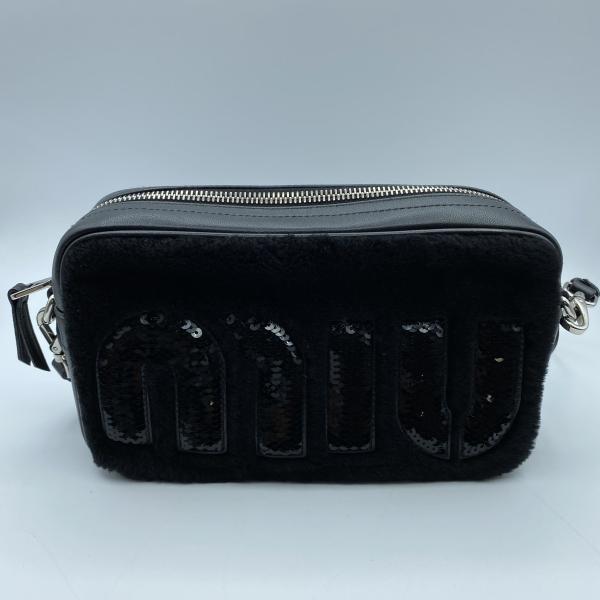 miu miu（ミュウミュウ） 【MIUMIU】ミュウミュウ ファー×スパンコール