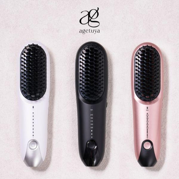 Agetuya（アゲツヤ） 延長保証3年 コードレス ミニブラシアイロン