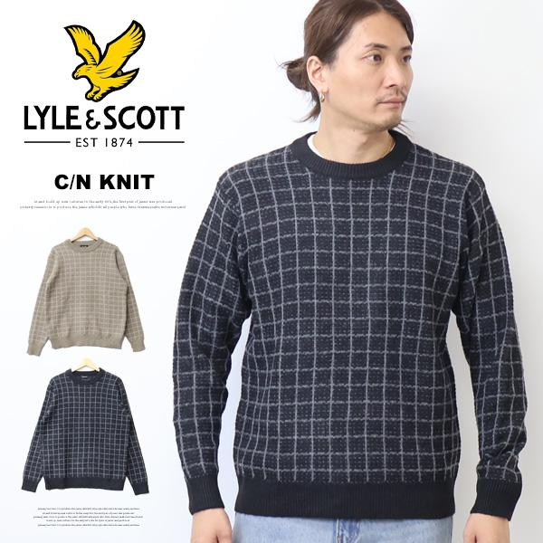LYLE＆SCOTT ライル＆スコット クルーネック ジャガードニット