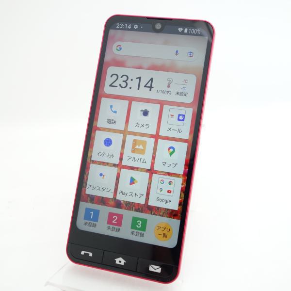 BASIO 【SIMフリー】BASIO active SHG09 レッド au版SIMロック解除品