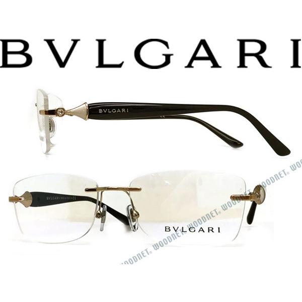 BVLGARI（ブルガリ） メガネフレーム ゴールド 縁無し 眼鏡 0BV-2190B