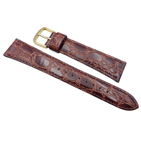 SEIKO（セイコー） 腕時計 時計 ベルト 17mm バンド DE78 牛革ワニ型押