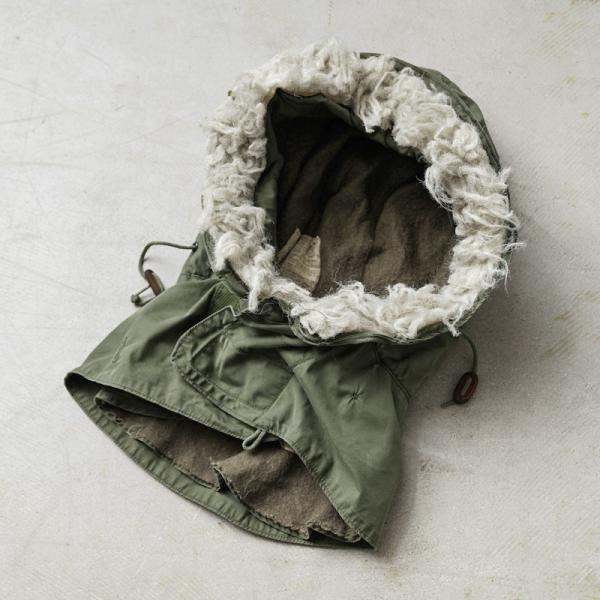MILITARY（ミリタリー） 実物 USED 米軍 M-65用フード アクリルファー
