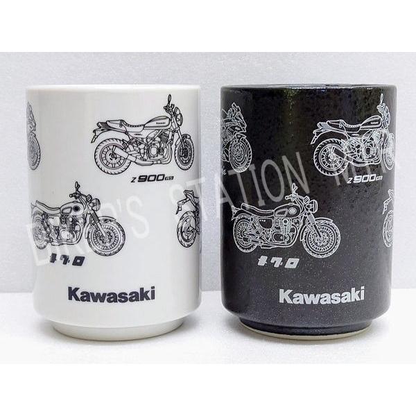 カワサキ（Kawasaki） 純正 ゆのみ 湯呑 湯呑み 湯のみ ブラック