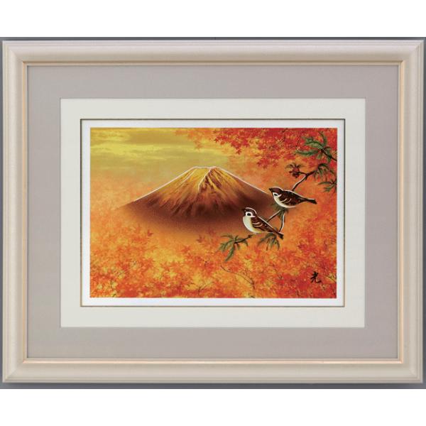 もみじろう様専用 富士山 美術彫金額 春山作 金属工芸 【公式通販】