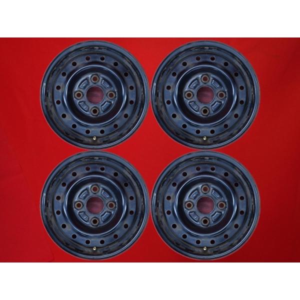 激安 4本セット】ダイハツ エッセ 純正 スチールホイール 鉄ホイール