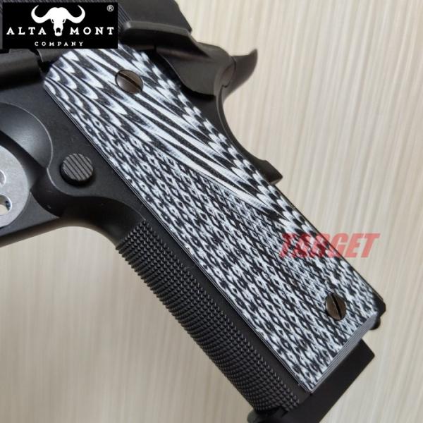 アルタモント キンバー 1911用 G10グリップ パネル エリート1 ブラック