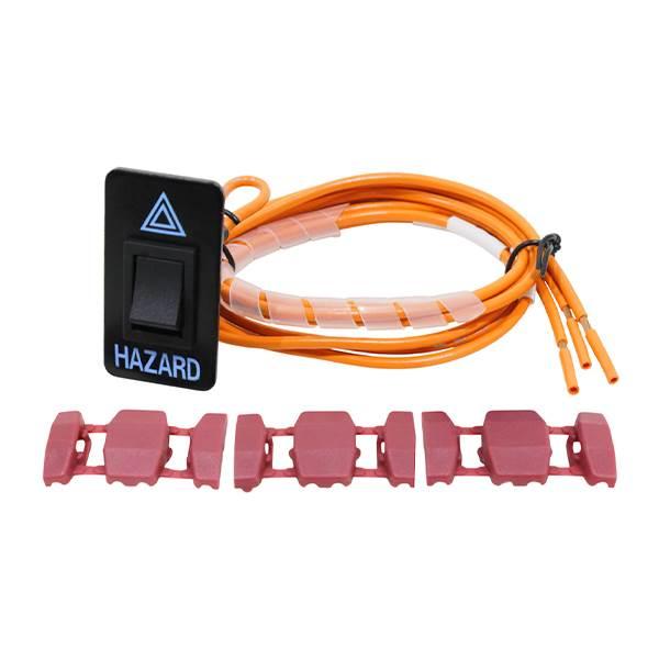 スズキ ジムニー JA11 JA22 移設 ハザードスイッチ ブルー 青 : teal