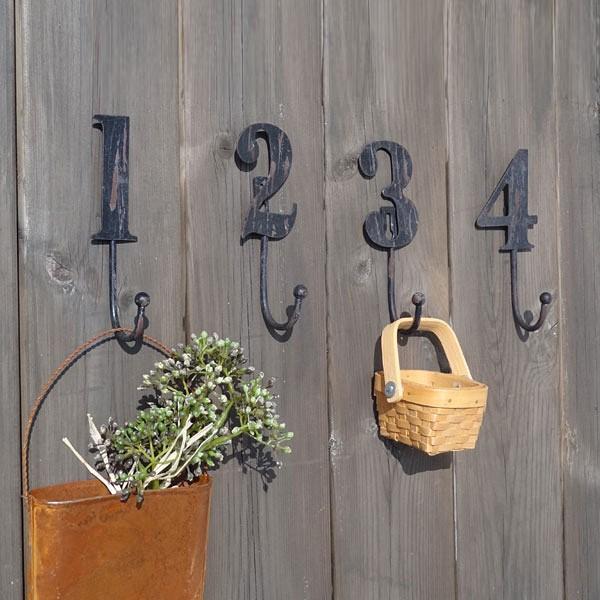 壁掛けフック アンティーク レトロ フック 壁フック ハンガー 数字