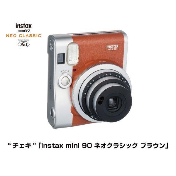 チェキ 本体 instax mini 90 ネオクラシック ブラウン 単品 富士