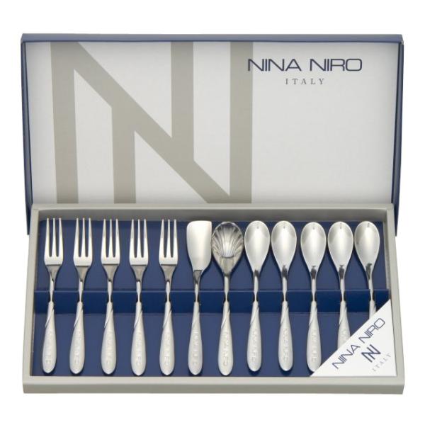 スプーン フォーク セット 12P ニーナニーロ カトラリー コーヒー