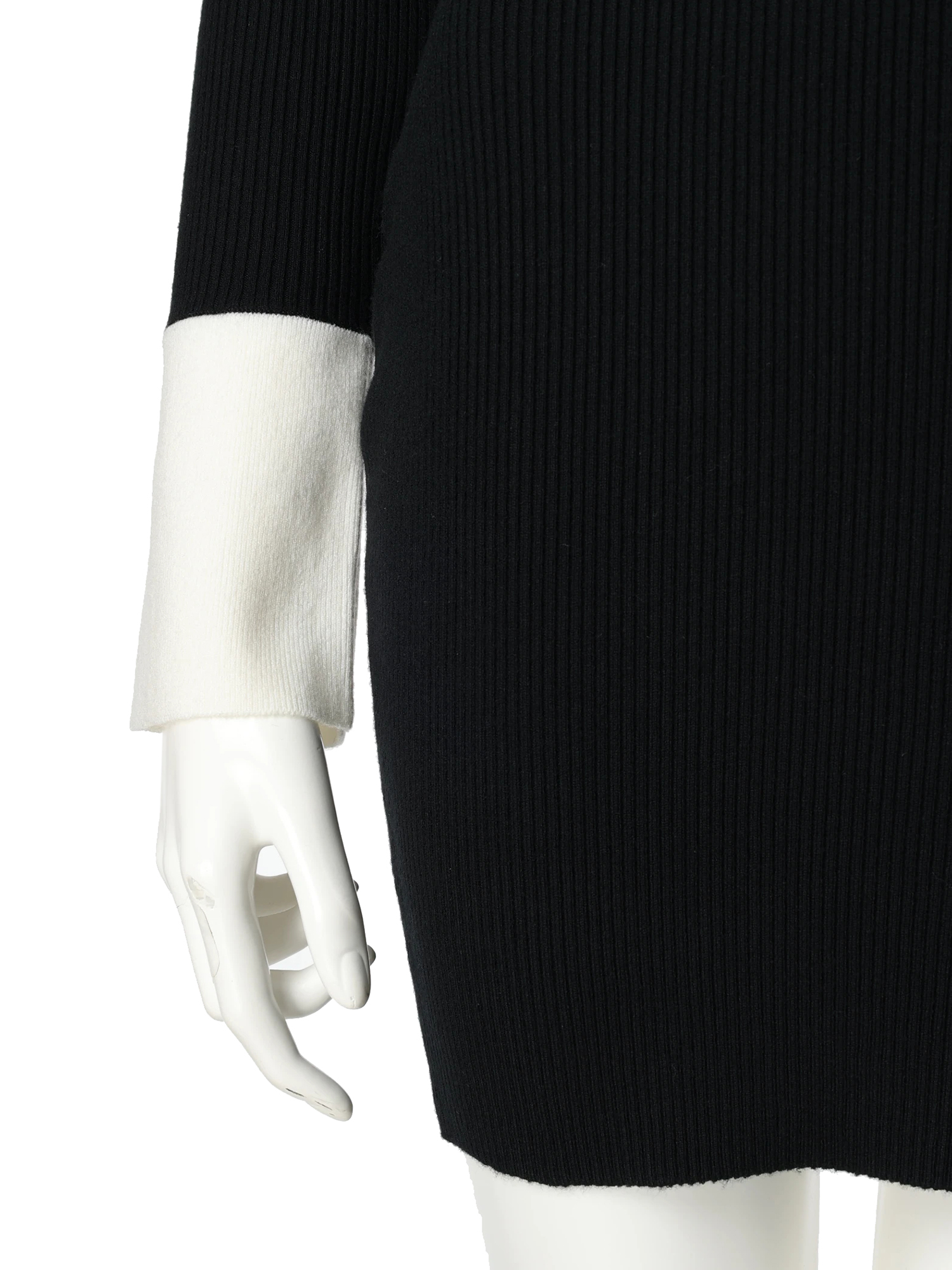 LIP SERVICE（リップサービス）｜ フロントZIPバイカラーニット