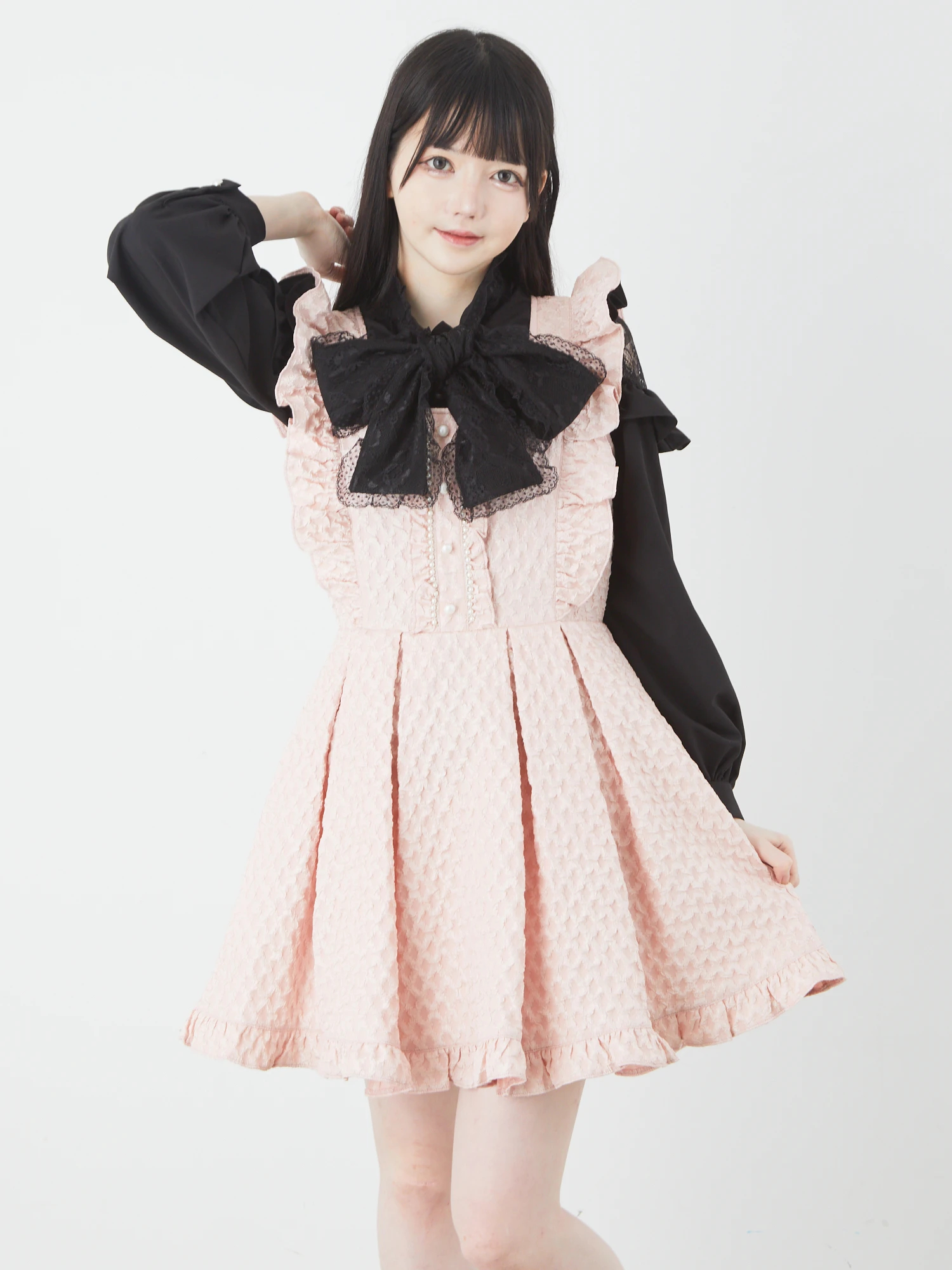 ふくれジャガードJSK - Ank Rouge(アンクルージュ)のワンピース